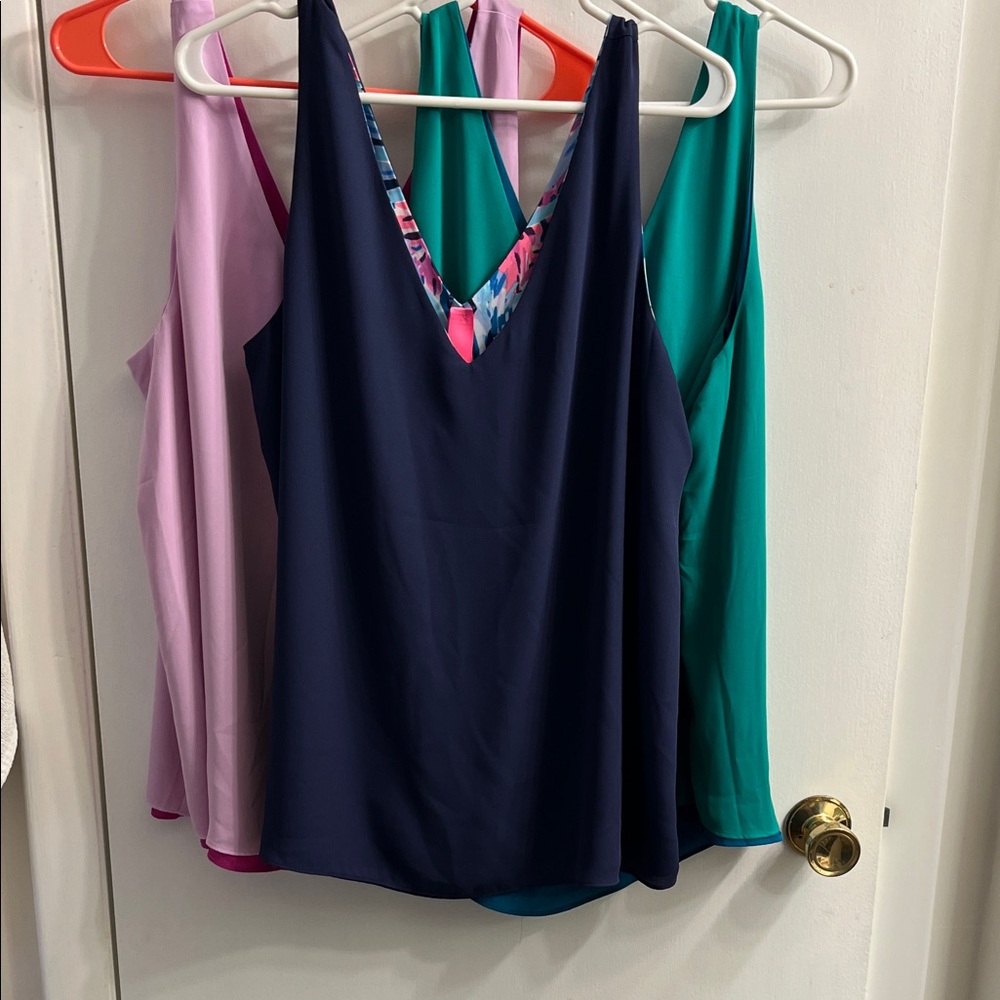 Vibrant Women's Tops Set - Blue, Pink, and Multicolor - Picture 6 of 9